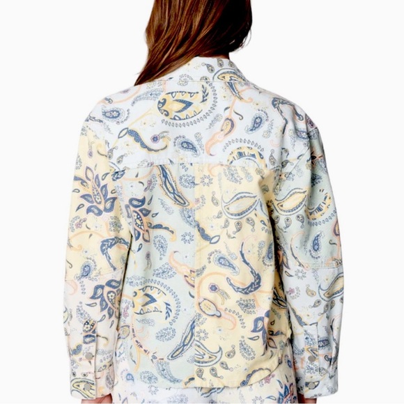BlankNYC Denim Paisley Shacket NWT - Picture 2 of 2